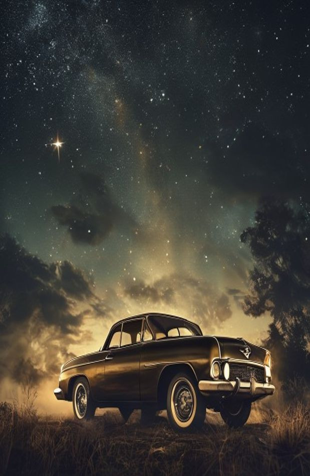 Supernatural Impala AI Wallpaper