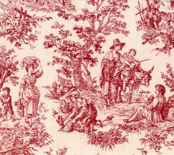 [45+] Red and White Toile Wallpaper on WallpaperSafari