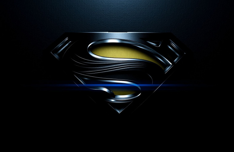 Black Superman Logo AI Wallpaper