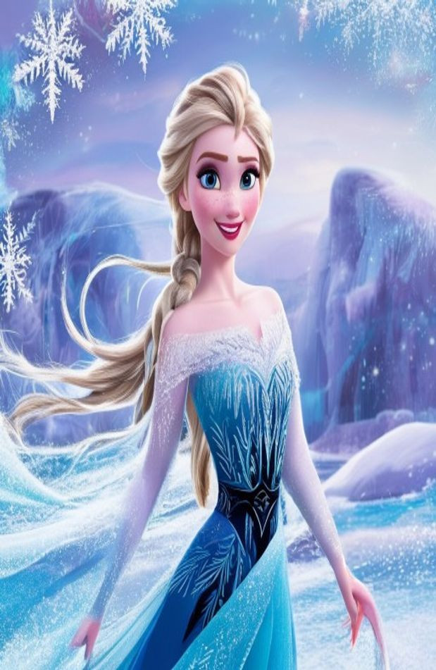 HD Elsa AI Wallpaper 1080p
