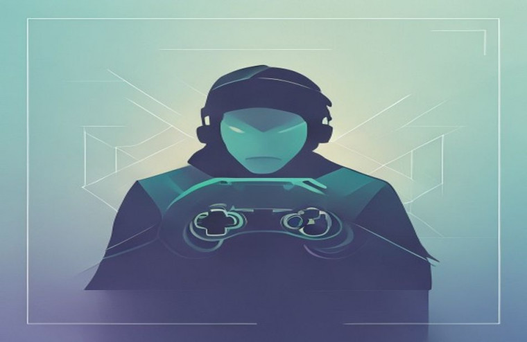 Minimalist Gaming AI Wallpaper