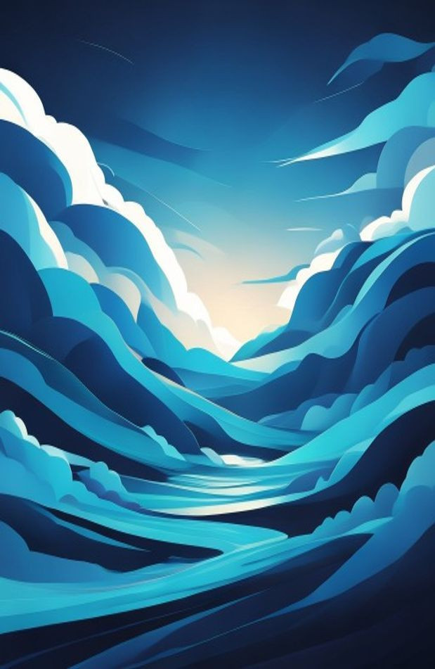 Windows Blue AI Wallpaper