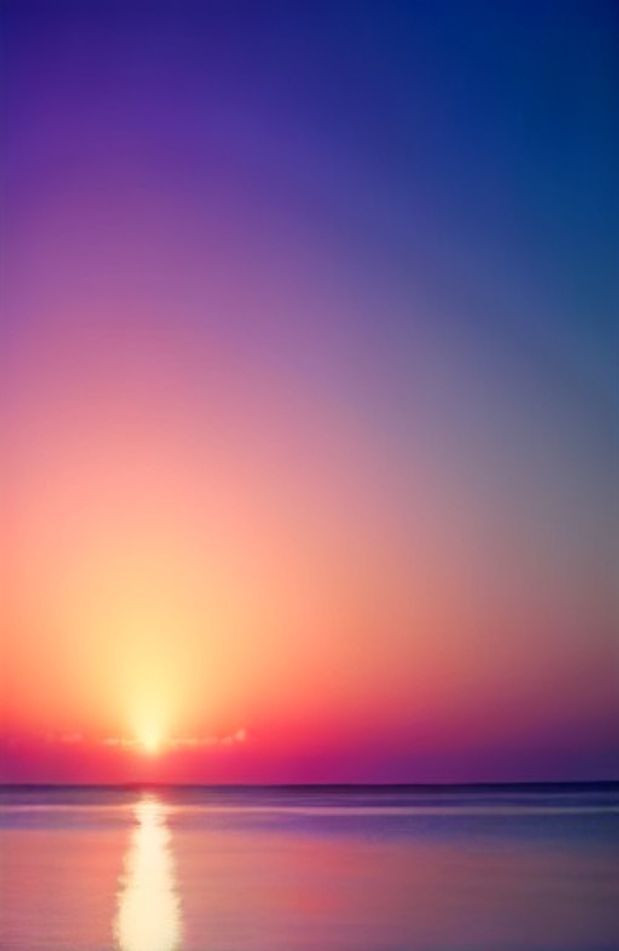 Pink Beach Sunset AI Wallpaper