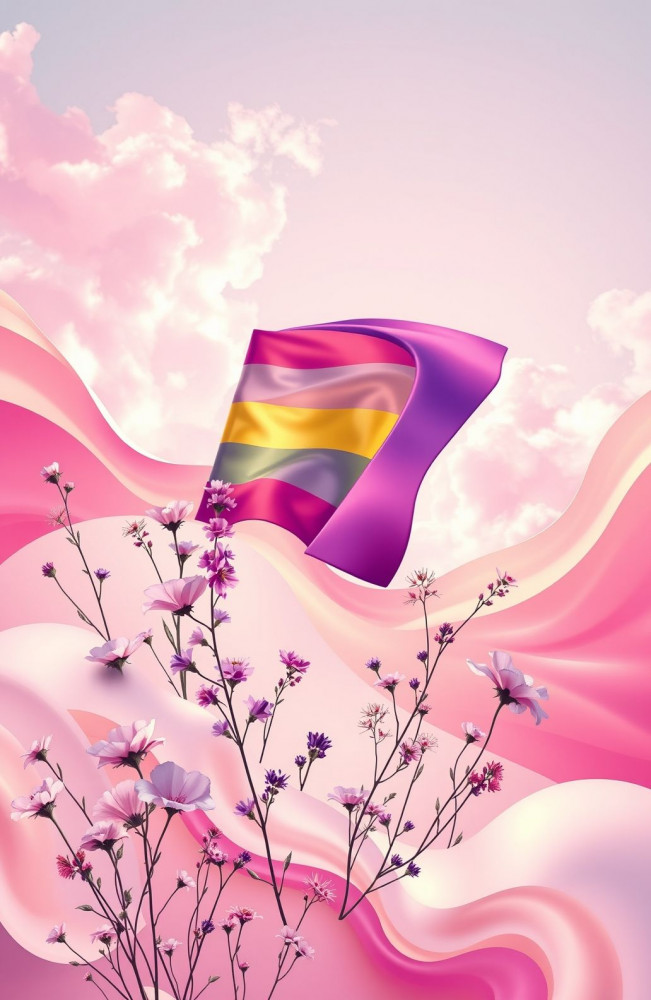 Lesbian Aesthetic Pride AI Wallpaper