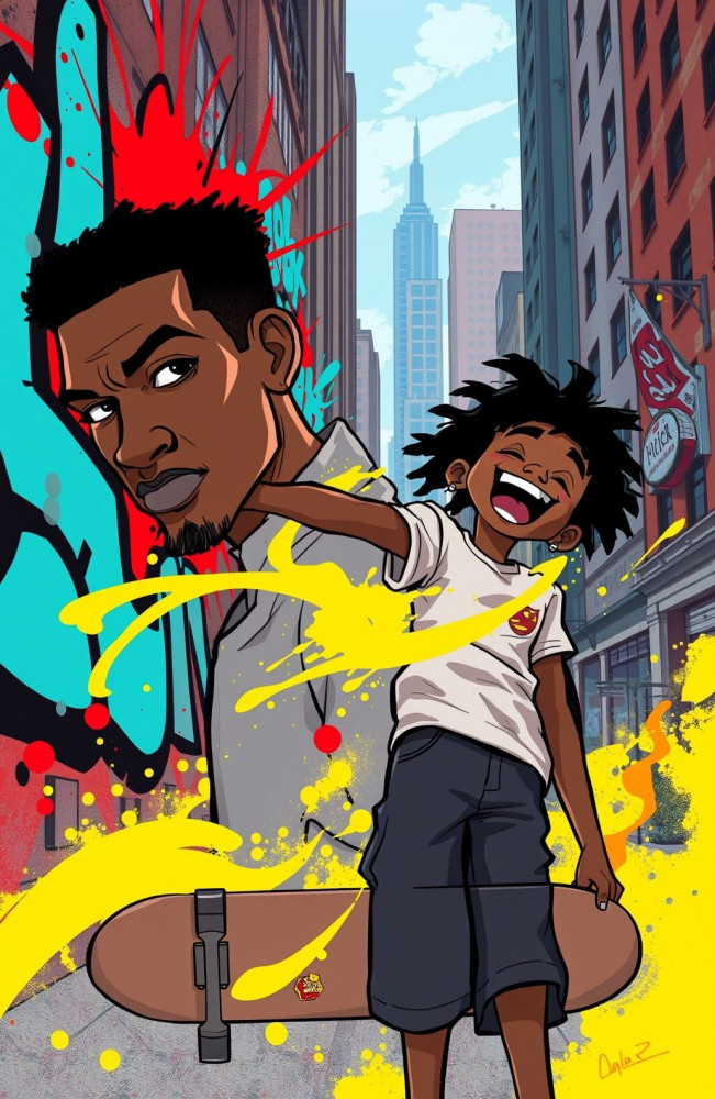 Boondocks AI Wallpaper Huey And Riley