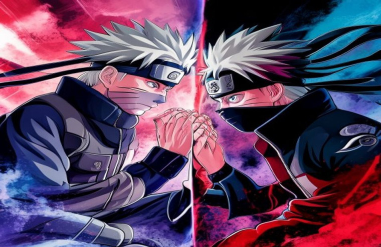 Kakashi And Obito AI Wallpaper