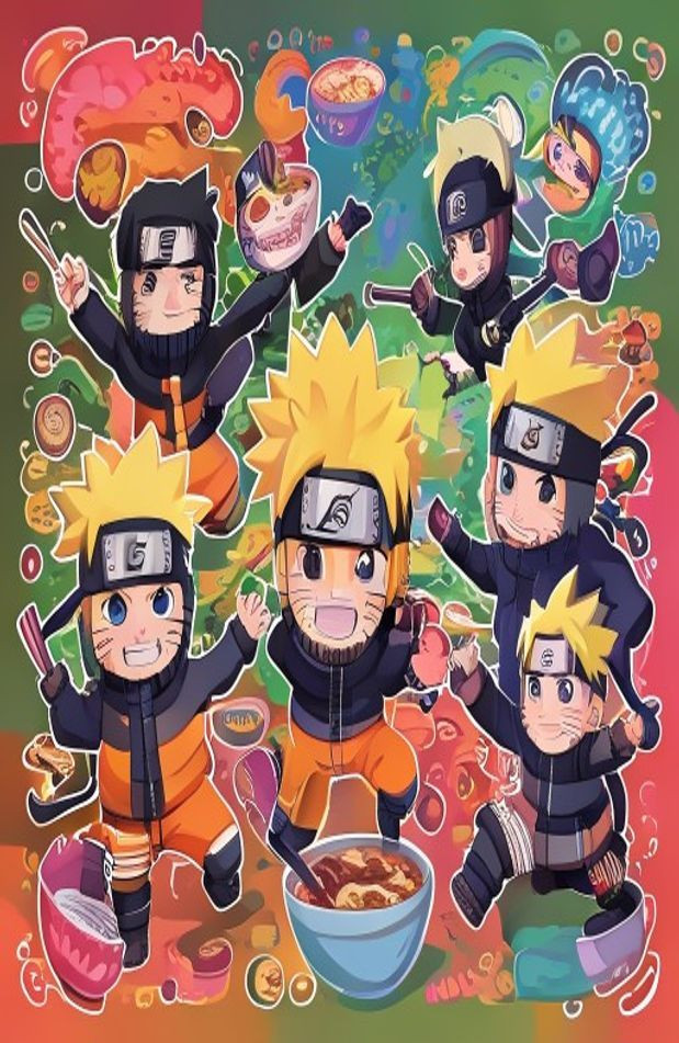 Naruto Cute AI Wallpaper