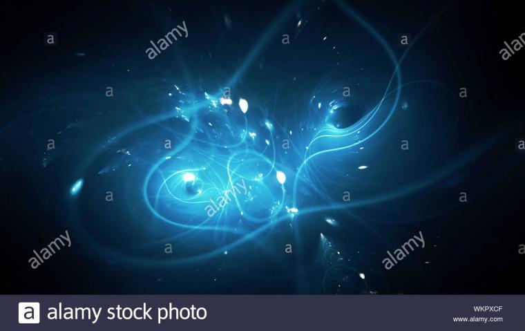 Free download Blue glowing gravitational trajectories with anomaly in ...