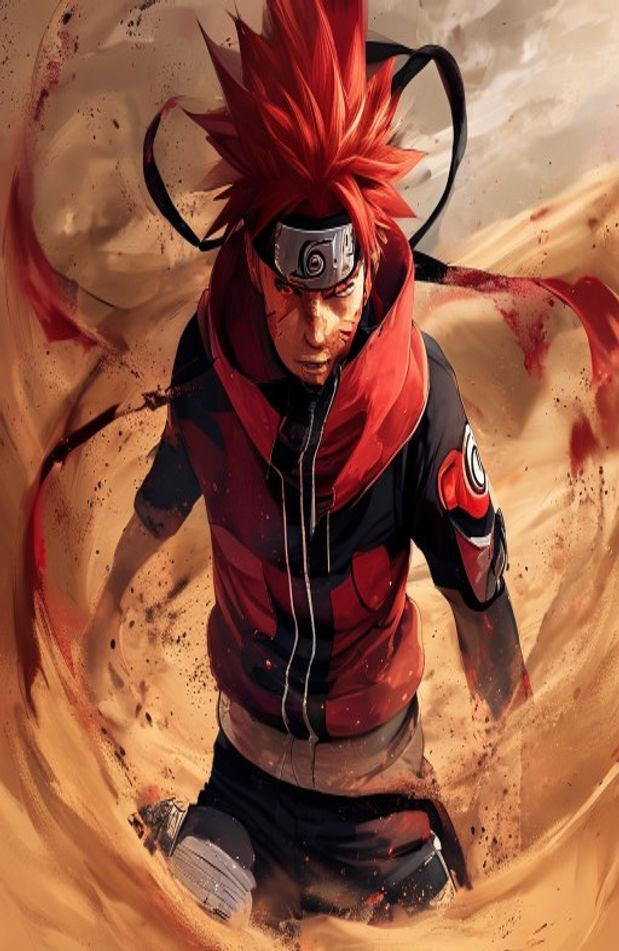 Gaara HD AI Wallpaper