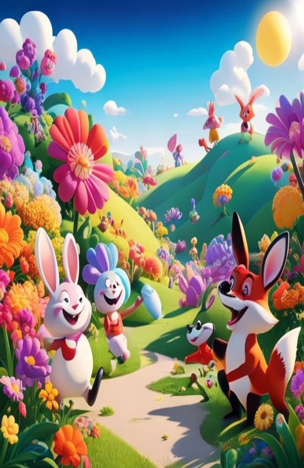 3d Cartoon AI Wallpaper