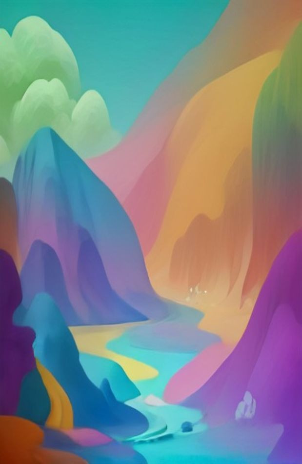 Line Characters AI Wallpaper