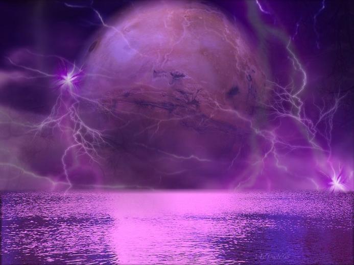 anime purple lightning anime purple lightning