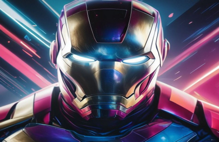 Iron Man Face AI Wallpaper