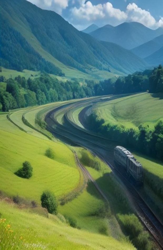Model Railroad Backdrops AI Wallpaper