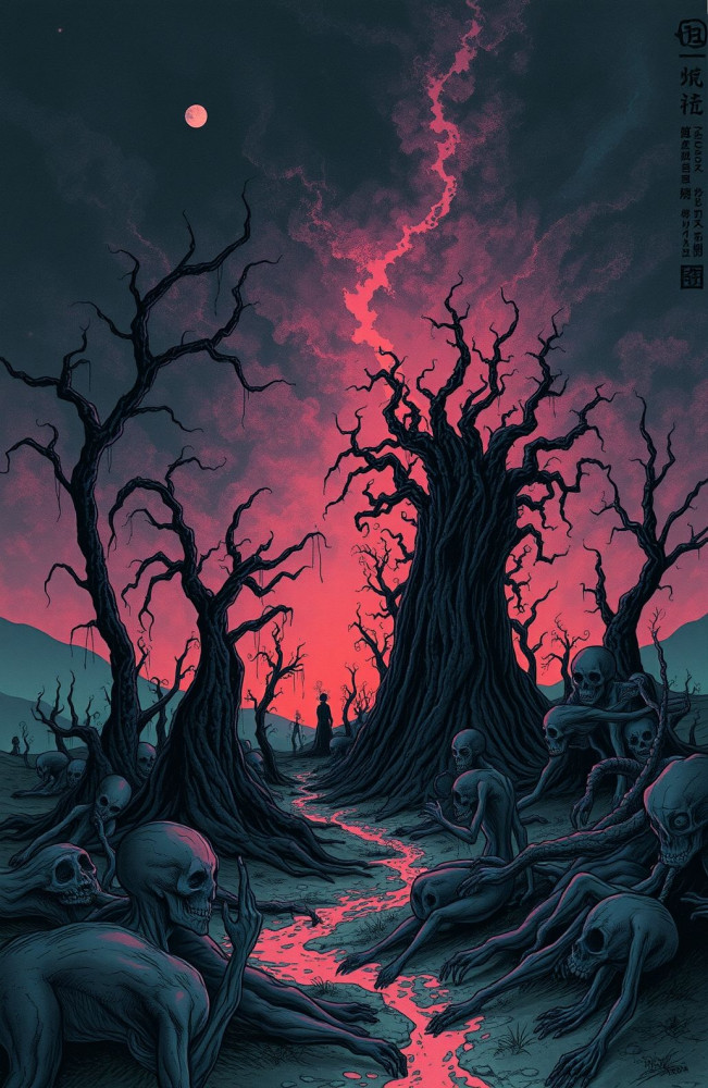 Junji Ito AI Wallpaper