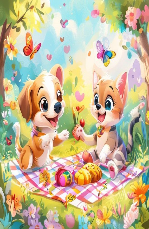 Cute Bff AI Wallpaper