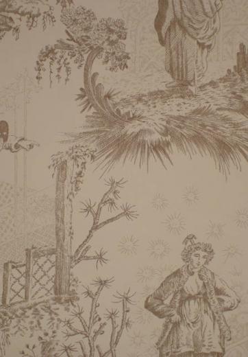 [36+] Brown Toile Wallpaper on WallpaperSafari