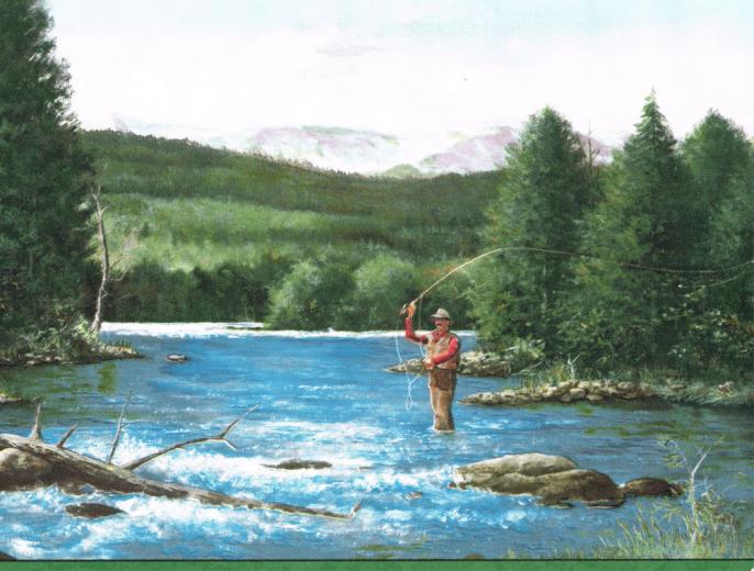 Free download Fly Fishing River Scene Sportsmen Wallpaper Border eBay