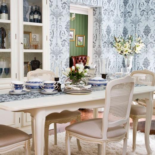 Free download View in gallery Country style dining room with checkered