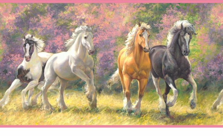 Free download Borders by Chesapeake Harmony Horses Sunflowers Portrait