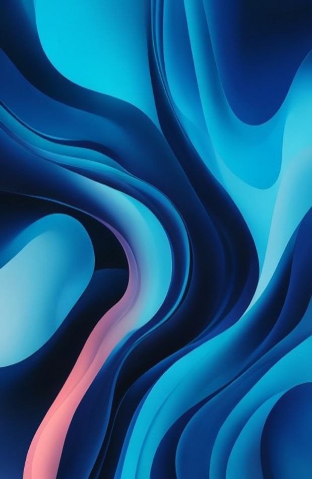 Abstract Blue AI Wallpaper