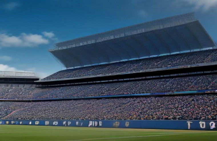 Football Stadium AI Background