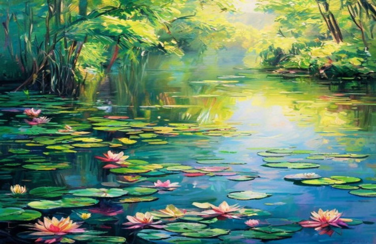 HD Monet AI Wallpaper