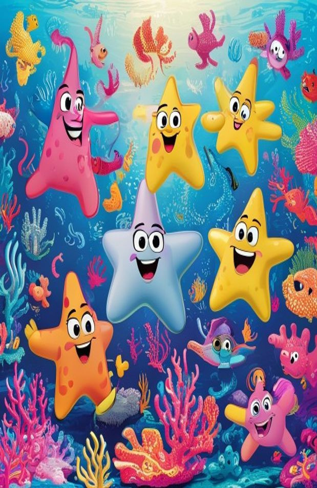 Funny Patrick Star AI Wallpaper