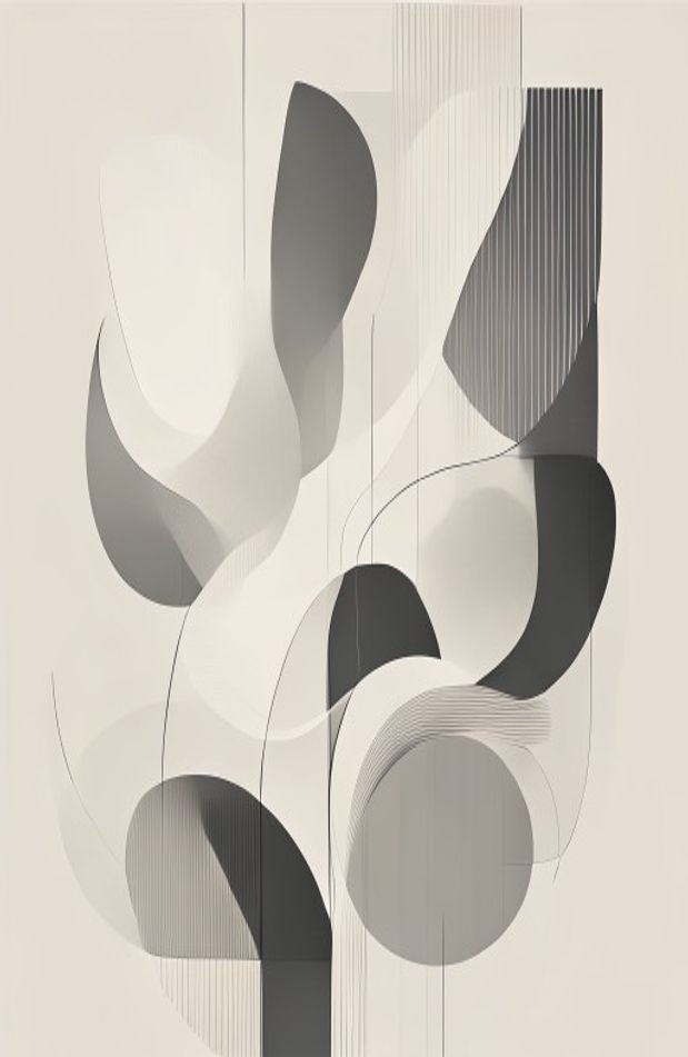 White AI Wallpaper Abstract