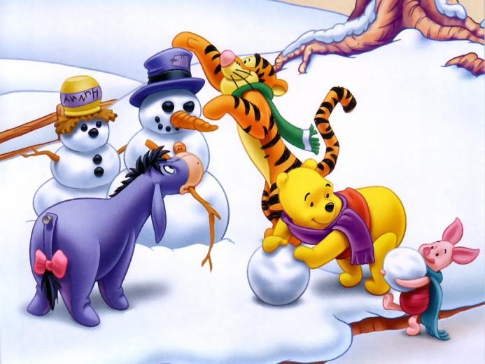 Free download Warm Christmas Wallpaper of Winnie the Pooh Warming ...
