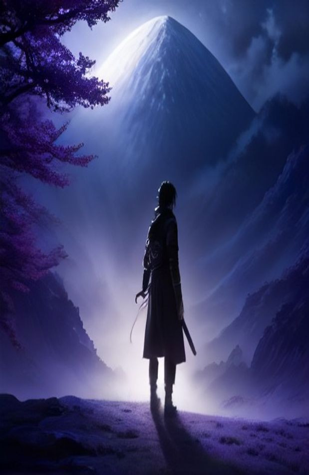 Sasuke Rinnegan AI Wallpaper