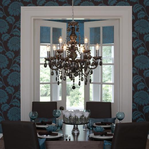 Free download Dining Room Designs Dining Room Chandeliers Blue Floral