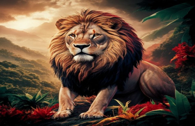 Lion Of Judah AI Wallpaper