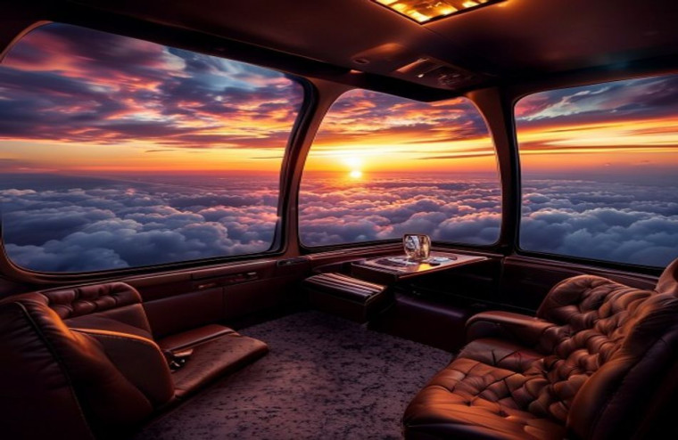 Private Jet AI Wallpaper