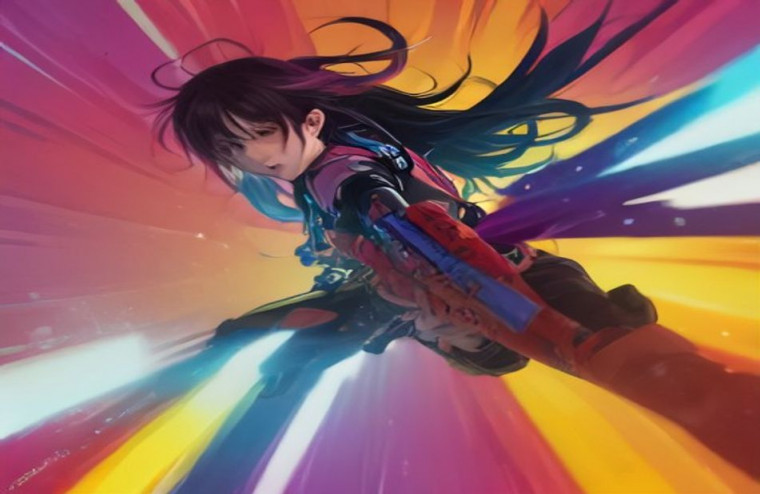 Anime Gun AI Wallpaper