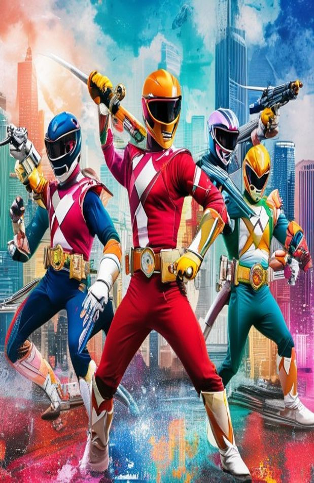 Power Rangers AI Wallpaper