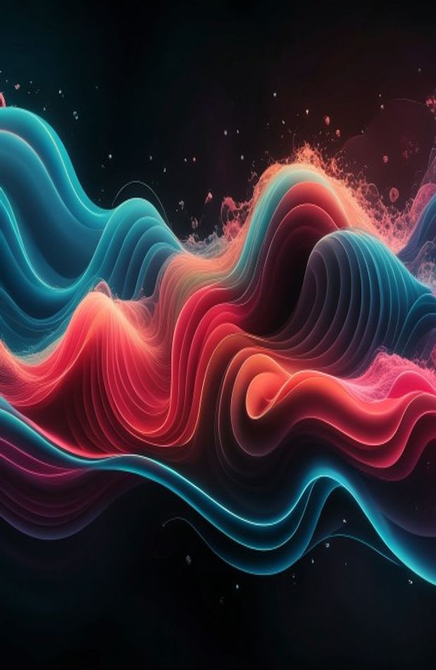 Music Sound Waves Live AI Wallpaper