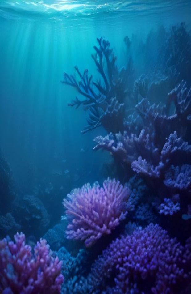 Under The Ocean AI Wallpaper