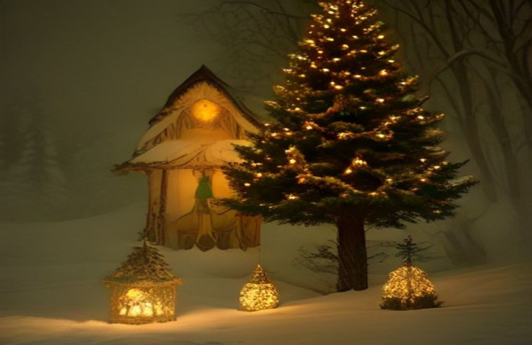 Aesthetic AI Wallpaper Christmas
