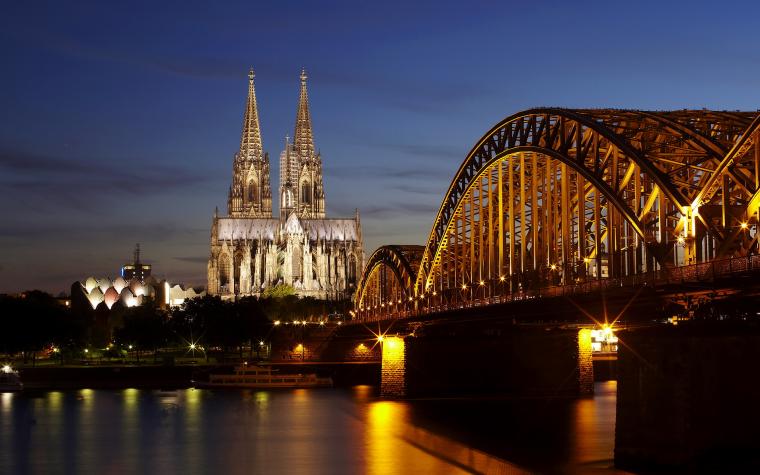 Free Download Wallpaper Cologne Cathedral Germany Cologne Europe Night