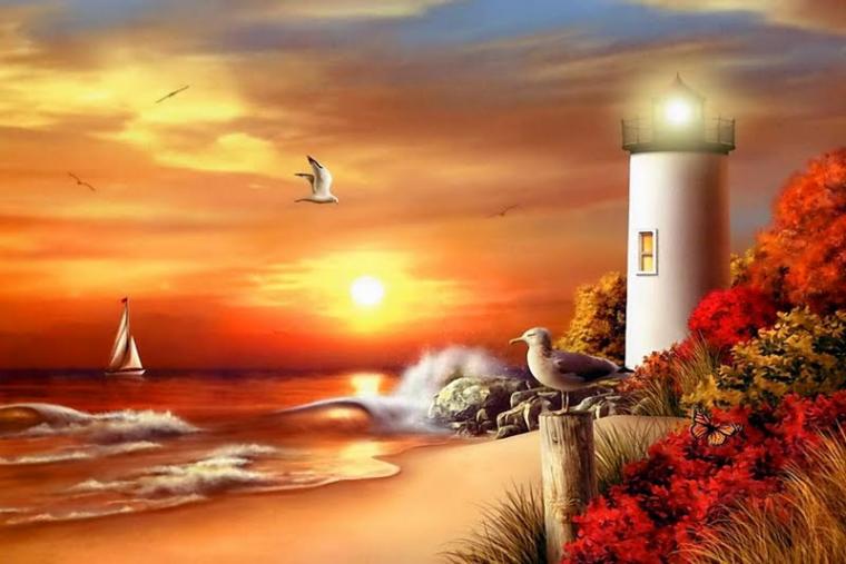 Free download Lighthouse At Sunset desktoplaptop wallpaper Listed in