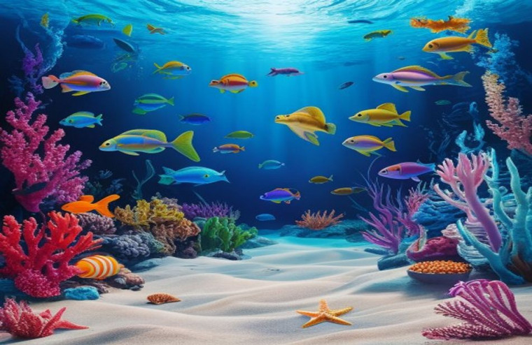 Ocean Floor AI Wallpaper