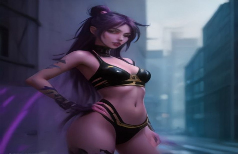 Akali Kda AI Wallpaper