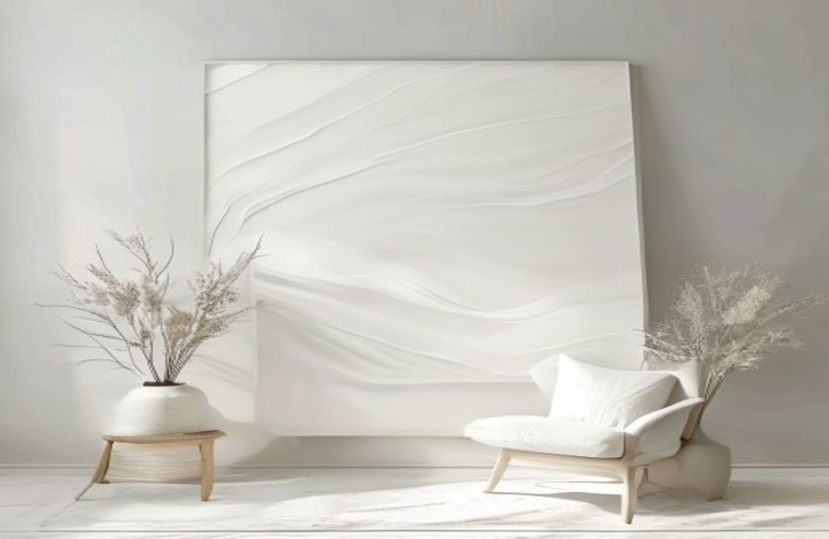 White AI Wallpaper Abstract