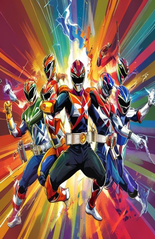 Power Rangers AI Wallpaper
