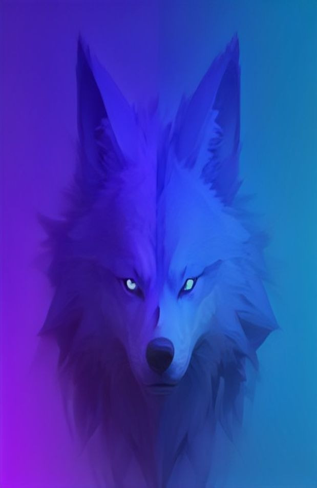 Neon Animal AI Wallpaper