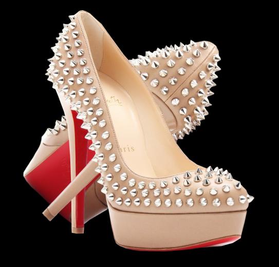 louboutin heels transparent