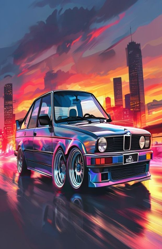 Bmw E30 AI Wallpaper