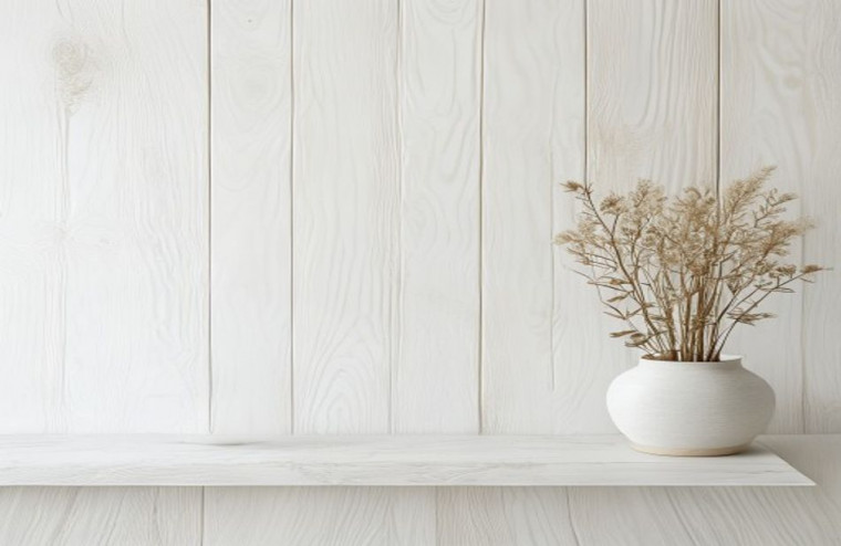 White Wood AI Background AI Wallpaper