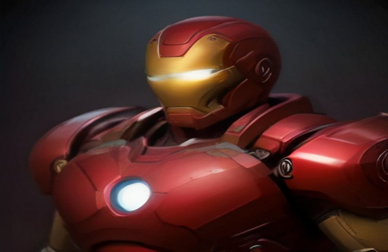 Iron Man Face AI Wallpaper